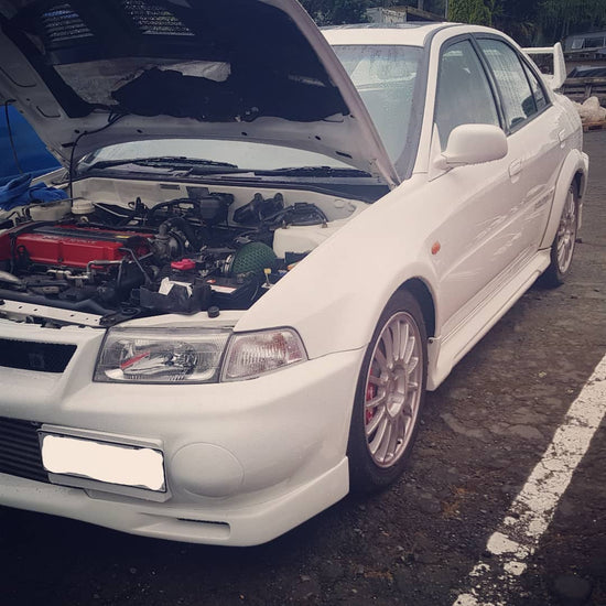Mitsubishi Lancer Evo VI breakdown call out attended by Smpl Kiwi in West Auckland area. Car is turning over but would not start. Fault was related to no fuel supply getting to engine. 